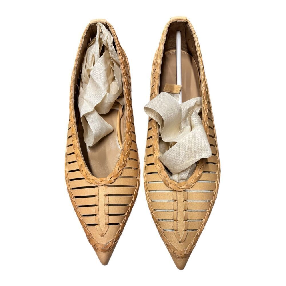 ULLA JOHNSON Ophelia Flat in Sand NWB Size 38/8 - Picture 6 of 12